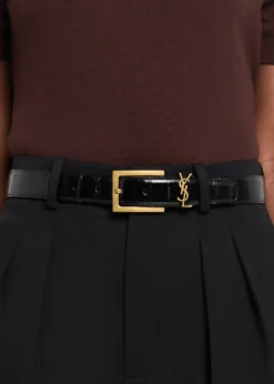 Saint LaurentCassandre Belt in Eel Leather