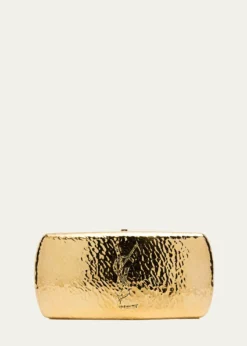 Saint LaurentCassandre Martele YSL Clutch Bag in Hammered Metal