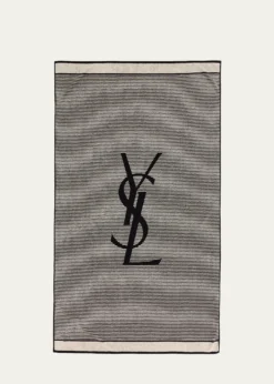 Saint LaurentCassandre Striped Cotton Beach Towel