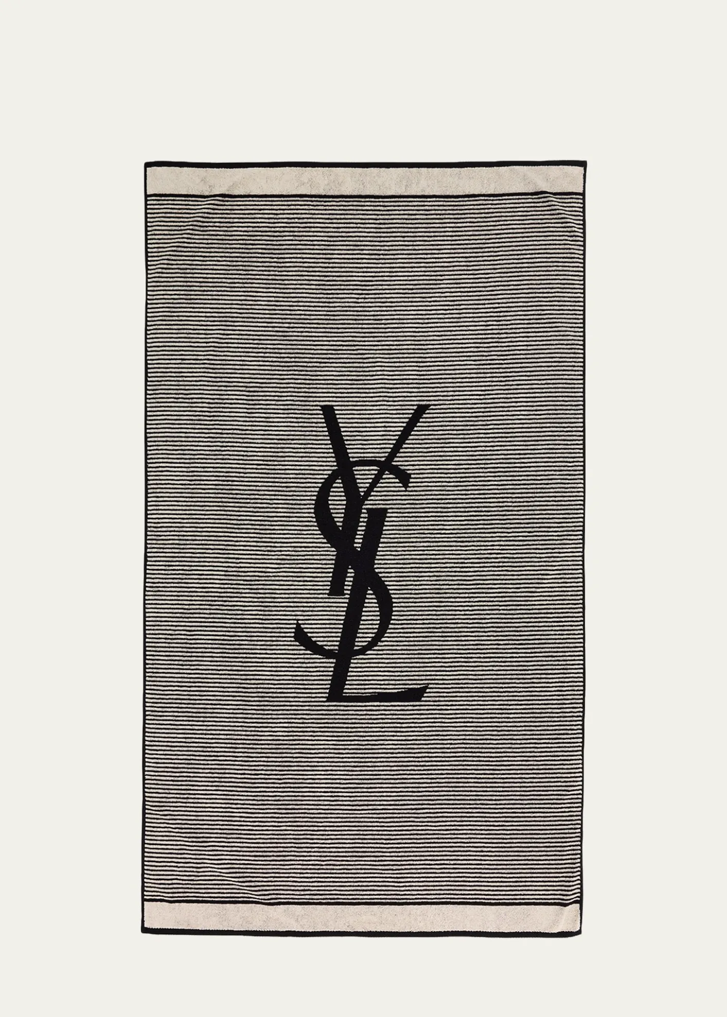 Saint LaurentCassandre Striped Cotton Beach Towel