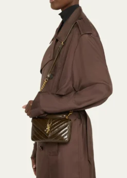 Saint LaurentCollege Mini YSL Quilted Top Handle Bag