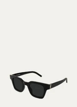 Saint LaurentCorner Angle 47mm Rectangular Sunglasses
