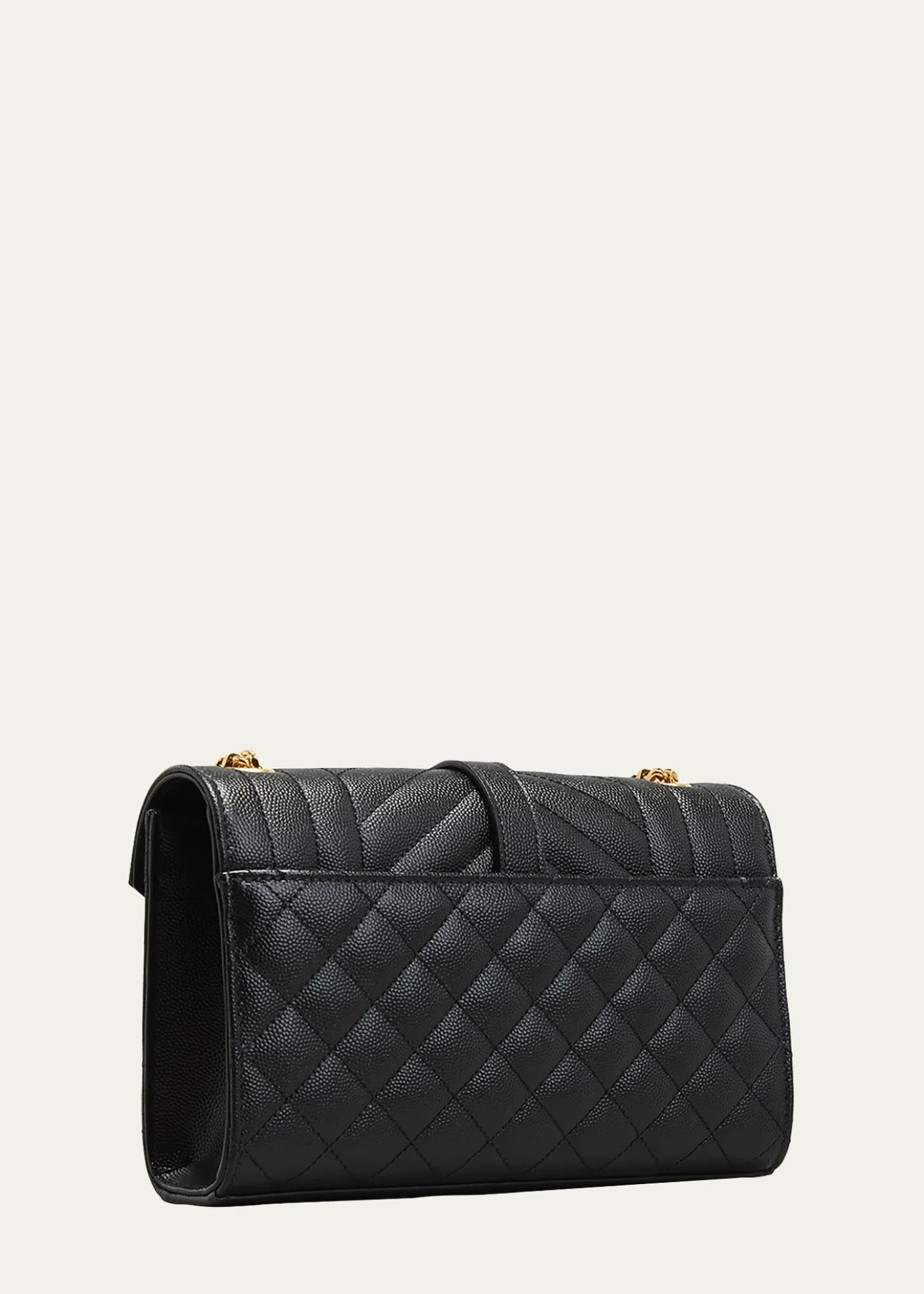 Saint LaurentEnvelope Triquilt Small YSL Shoulder Bag in Grained Leather