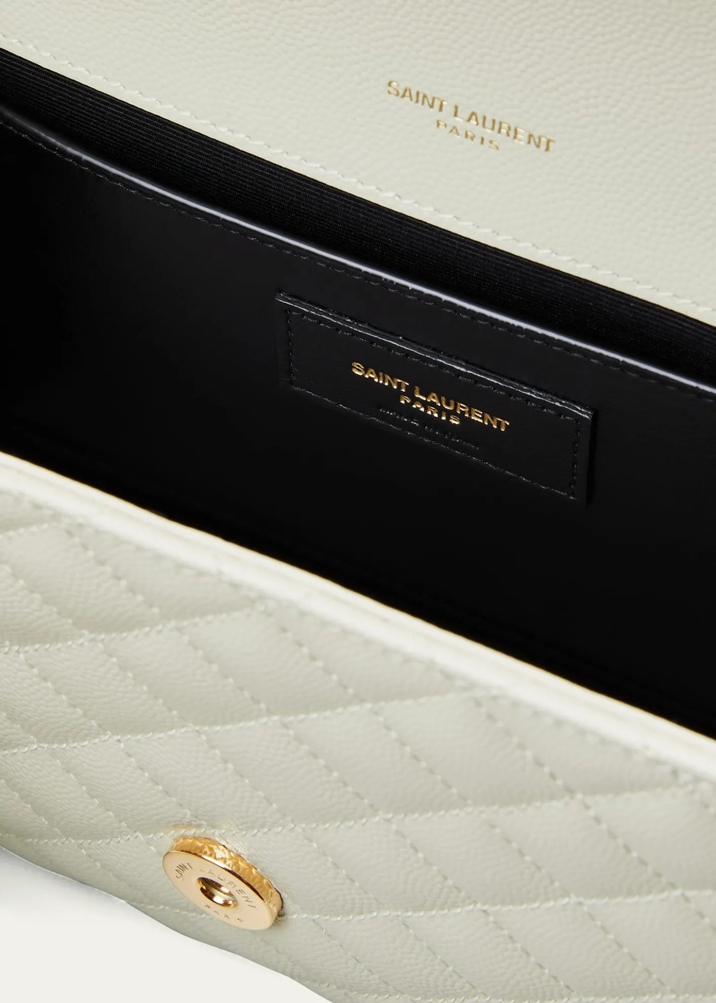 Saint LaurentEnvelope Triquilt Medium YSL Shoulder Bag in Grained Leather
