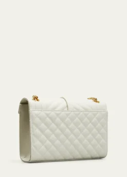 Saint LaurentEnvelope Triquilt Medium YSL Shoulder Bag in Grained Leather