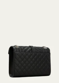 Saint LaurentEnvelope Triquilt Medium YSL Shoulder Bag in Grained Leather