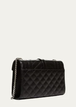 Saint LaurentEnvelope Triquilt Small YSL Shoulder Bag in Grained Leather