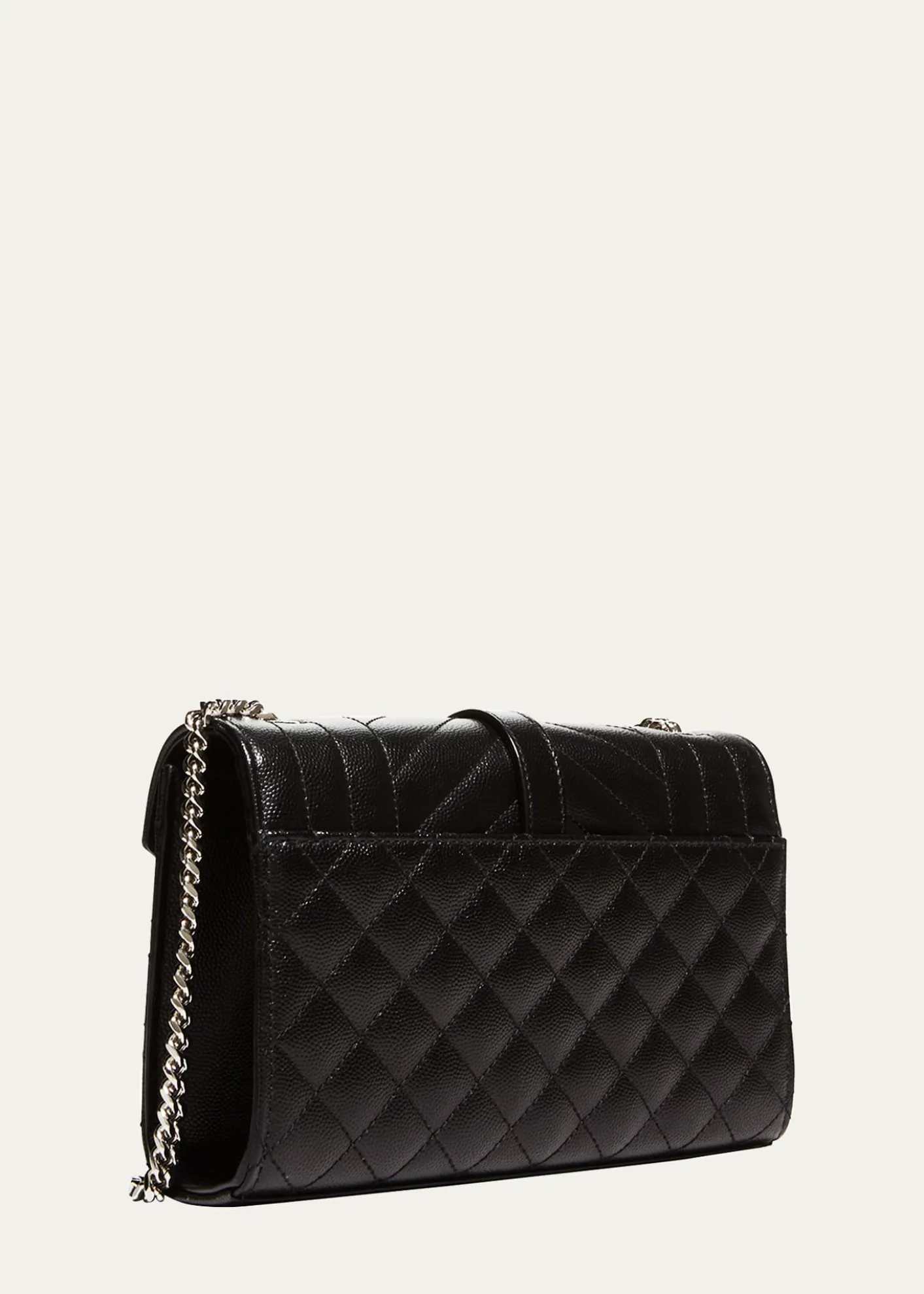 Saint LaurentEnvelope Triquilt Small YSL Shoulder Bag in Grained Leather