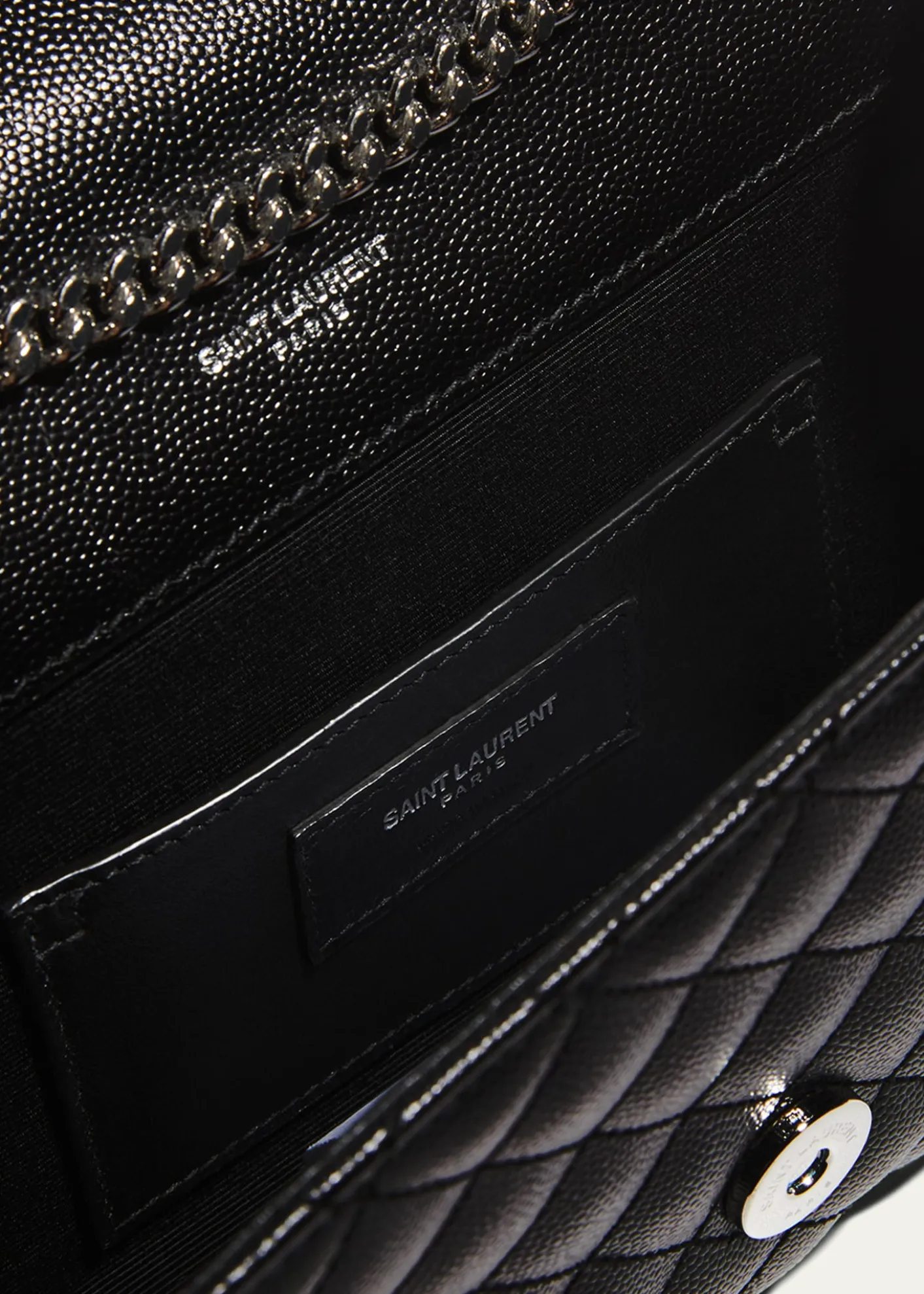Saint LaurentEnvelope Triquilt Small YSL Shoulder Bag in Grained Leather