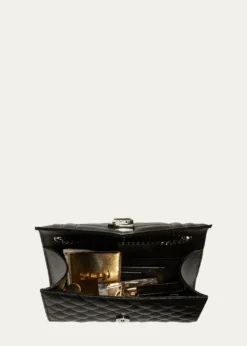 Saint LaurentEnvelope Triquilt Small YSL Shoulder Bag in Grained Leather