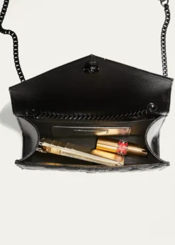 Saint LaurentEnvelope Triquilt Small YSL Shoulder Bag in Grained Leather