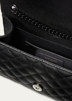 Saint LaurentEnvelope Triquilt Small YSL Shoulder Bag in Grained Leather
