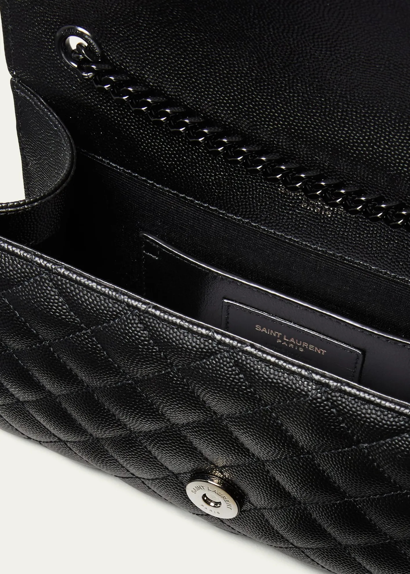 Saint LaurentEnvelope Triquilt Small YSL Shoulder Bag in Grained Leather
