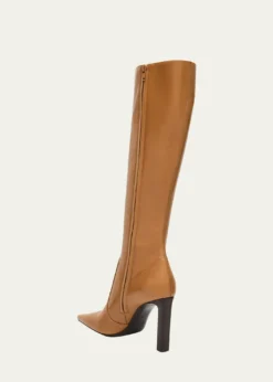 Saint LaurentFrancoise Smooth Leather Knee-High Boots