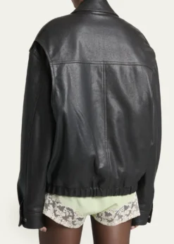 Saint LaurentFront Pocket Leather Jacket