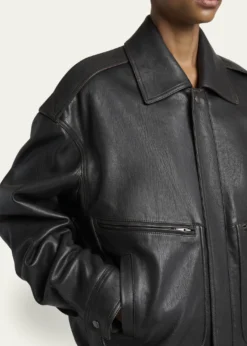 Saint LaurentFront Pocket Leather Jacket