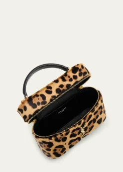 Saint LaurentGaby YSL Vanity Bag in Leopard-Print Calf Hair