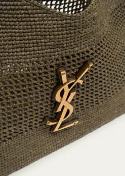 Saint LaurentIcare Medium Crochet Raffia Tote Bag