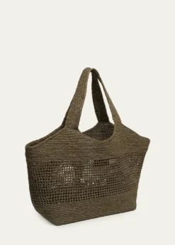 Saint LaurentIcare Medium Crochet Raffia Tote Bag