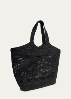 Saint LaurentIcare Medium Crochet Raffia Tote Bag
