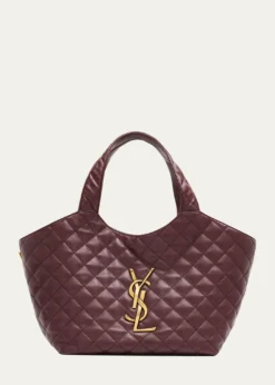 Saint LaurentIcare Medium YSL Quilted Leather Tote Bag