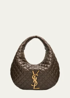Saint LaurentIcare YSL Quilted Nappa Leather Hobo Bag