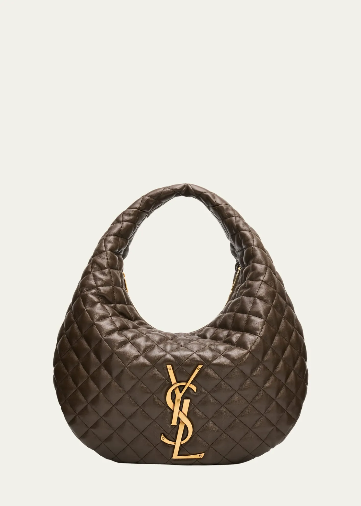 Saint LaurentIcare YSL Quilted Nappa Leather Hobo Bag