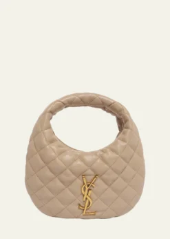 Saint LaurentIcarino Baby YSL Quilted Leather Hobo Bag