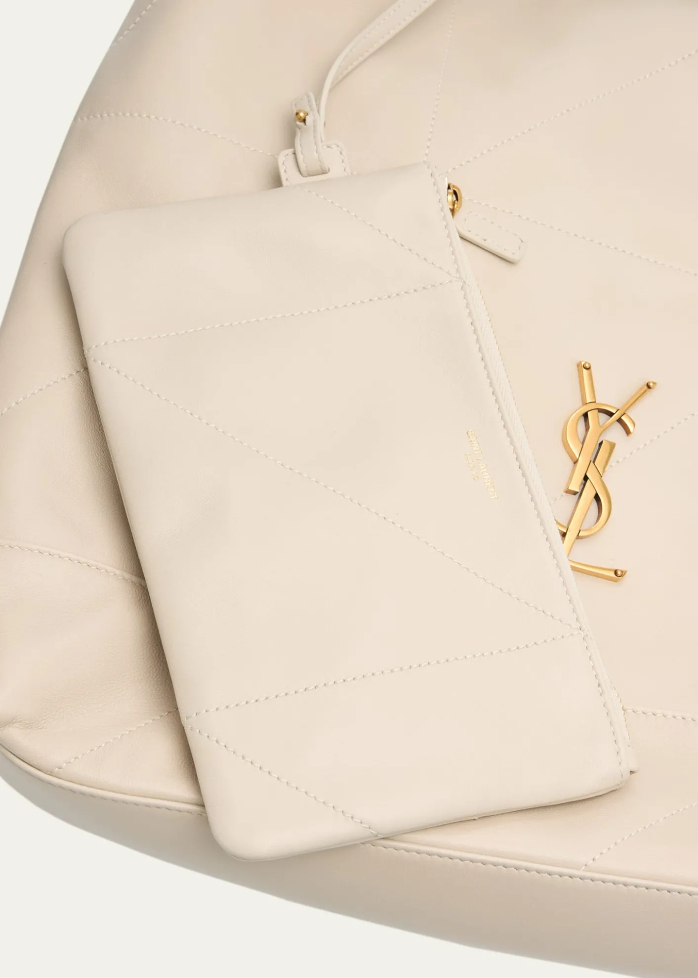 Saint LaurentJamie Large Pochon YSL Shoulder Bag in Quilted Lambskin Leather