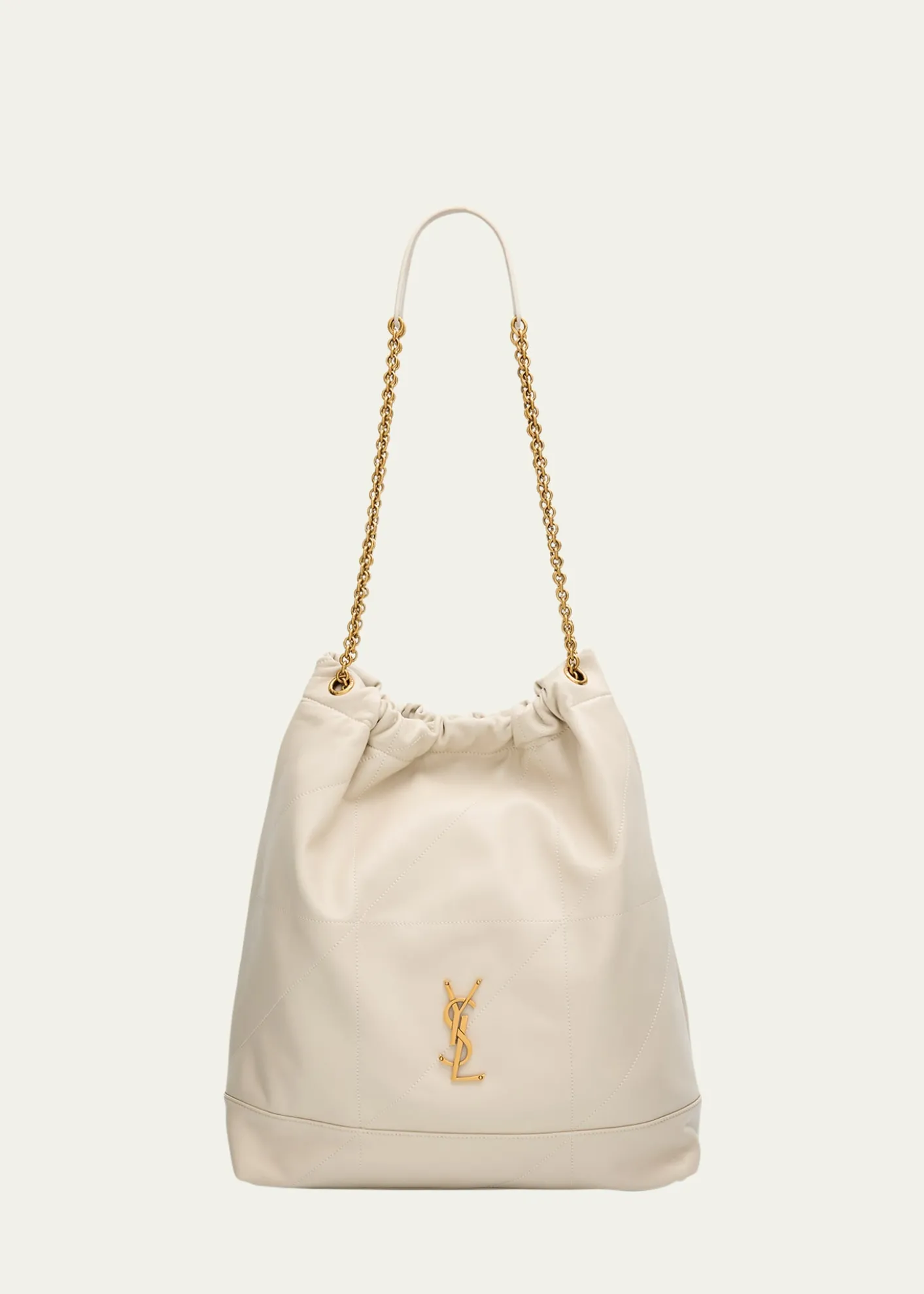 Saint LaurentJamie Large Pochon YSL Shoulder Bag in Quilted Lambskin Leather