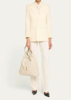 Saint LaurentJamie Large Pochon YSL Shoulder Bag in Quilted Lambskin Leather