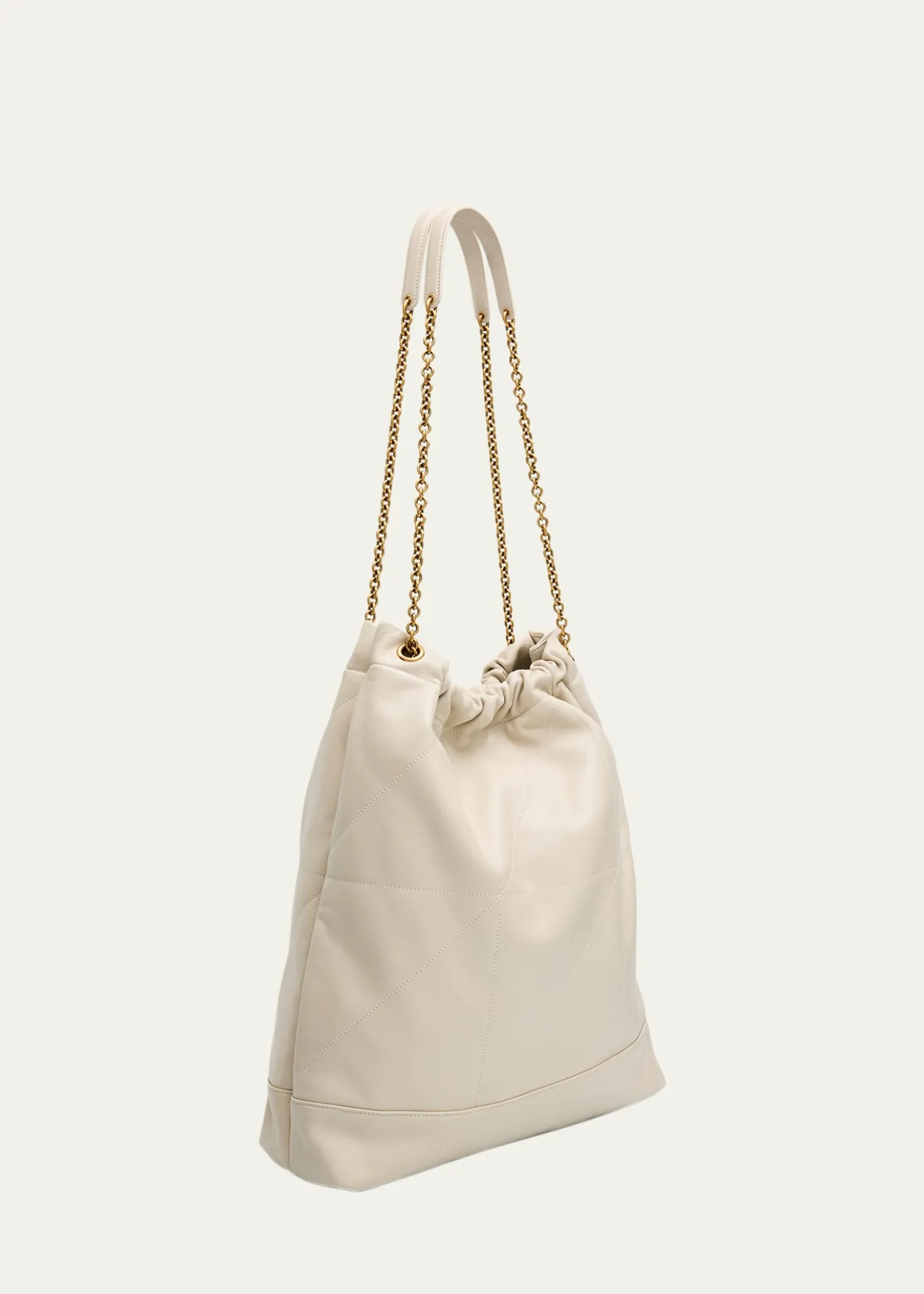 Saint LaurentJamie Large Pochon YSL Shoulder Bag in Quilted Lambskin Leather