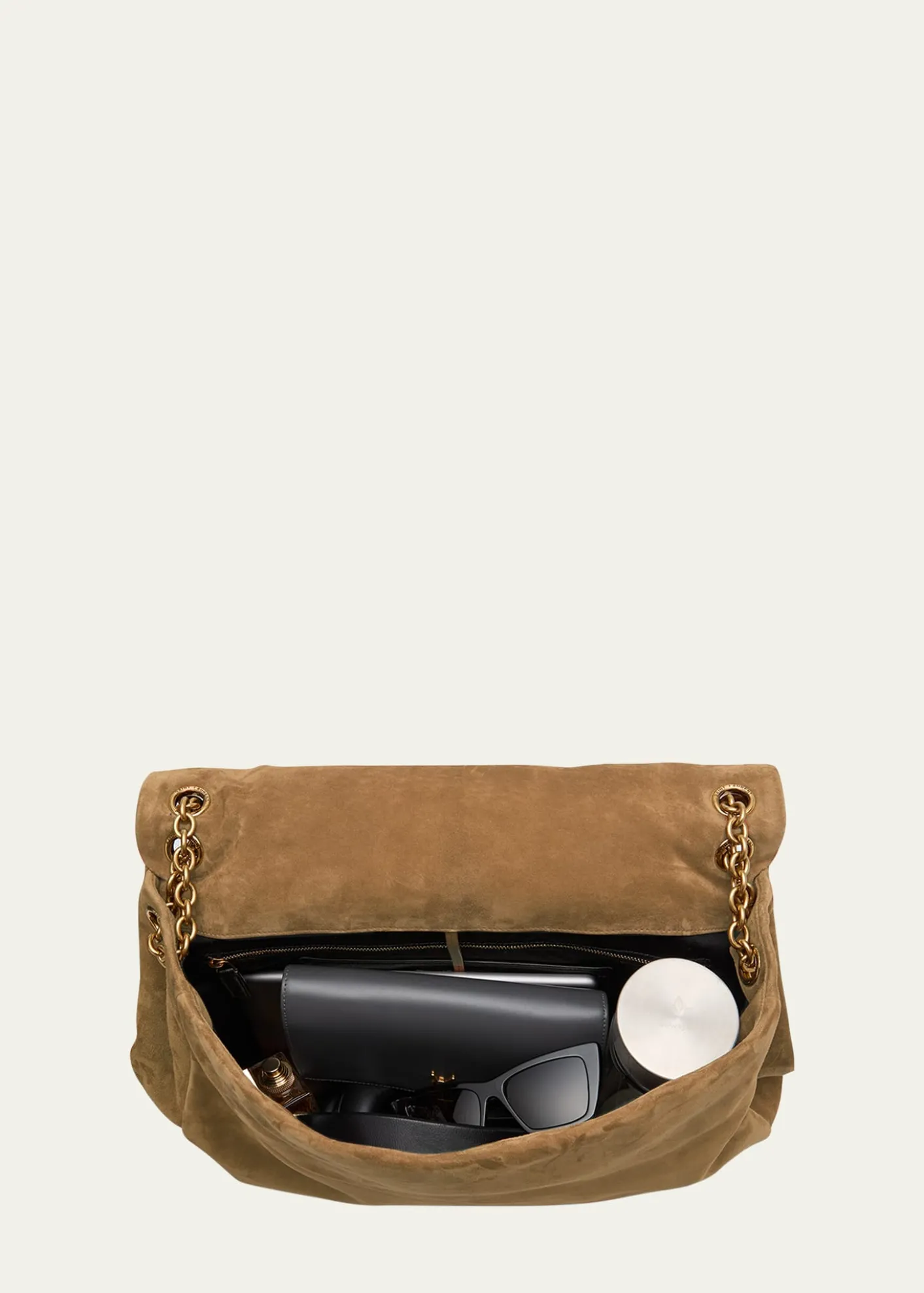 Saint LaurentJamie 4.3 Maxi YSL Shoulder Bag in Quilted Suede