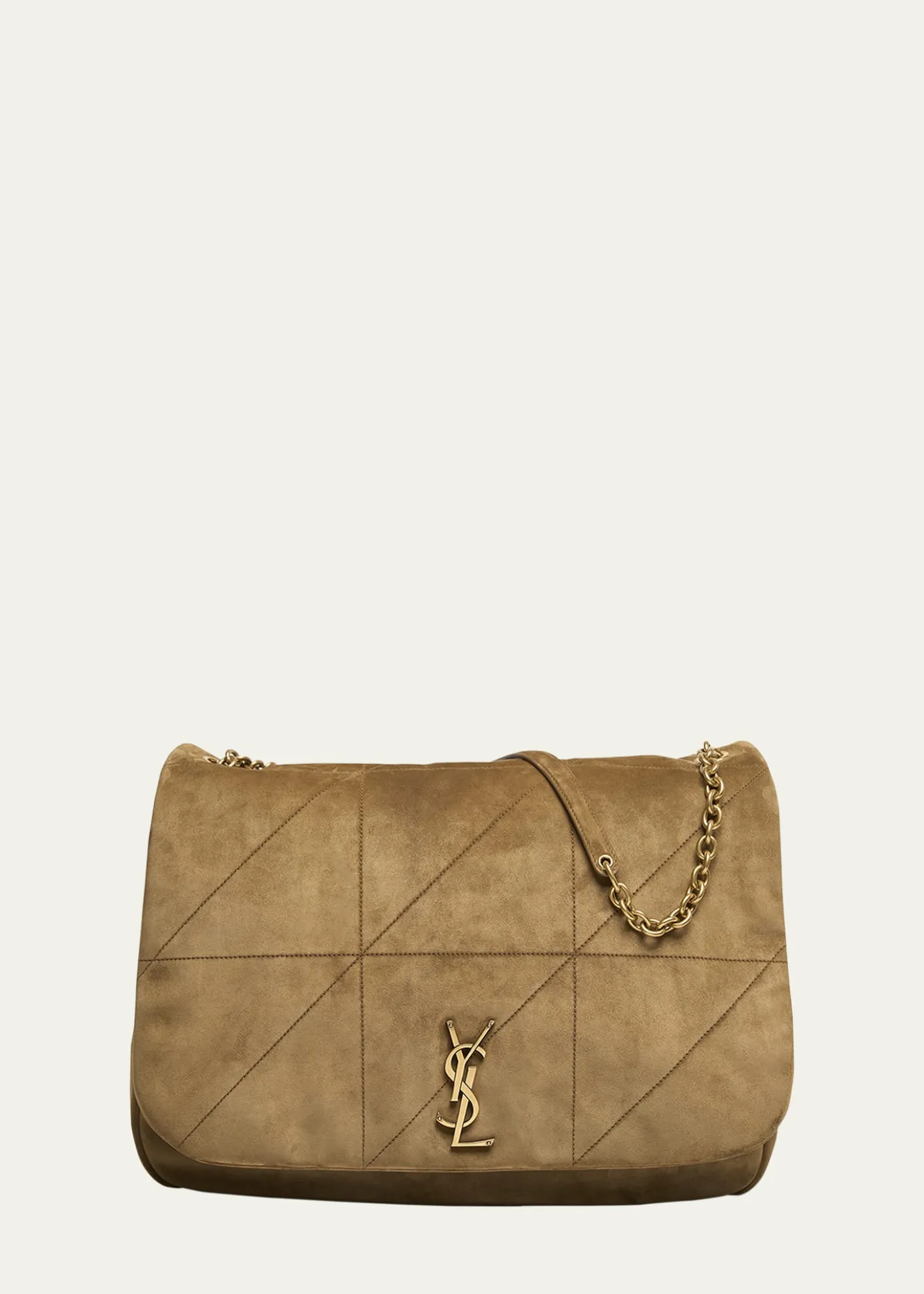 Saint LaurentJamie 4.3 Maxi YSL Shoulder Bag in Quilted Suede