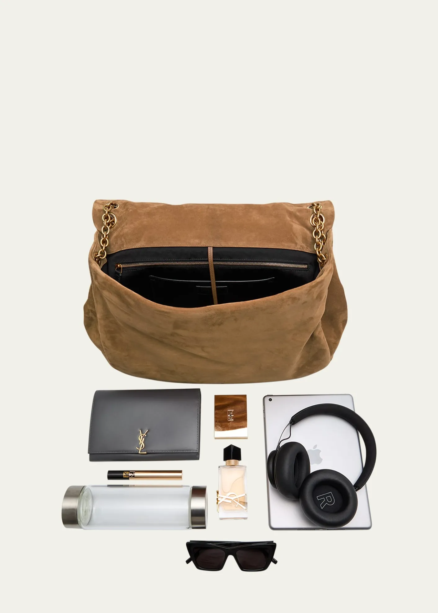 Saint LaurentJamie 4.3 Maxi YSL Shoulder Bag in Quilted Suede