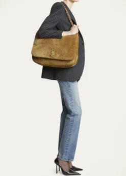 Saint LaurentJamie 4.3 Maxi YSL Shoulder Bag in Quilted Suede