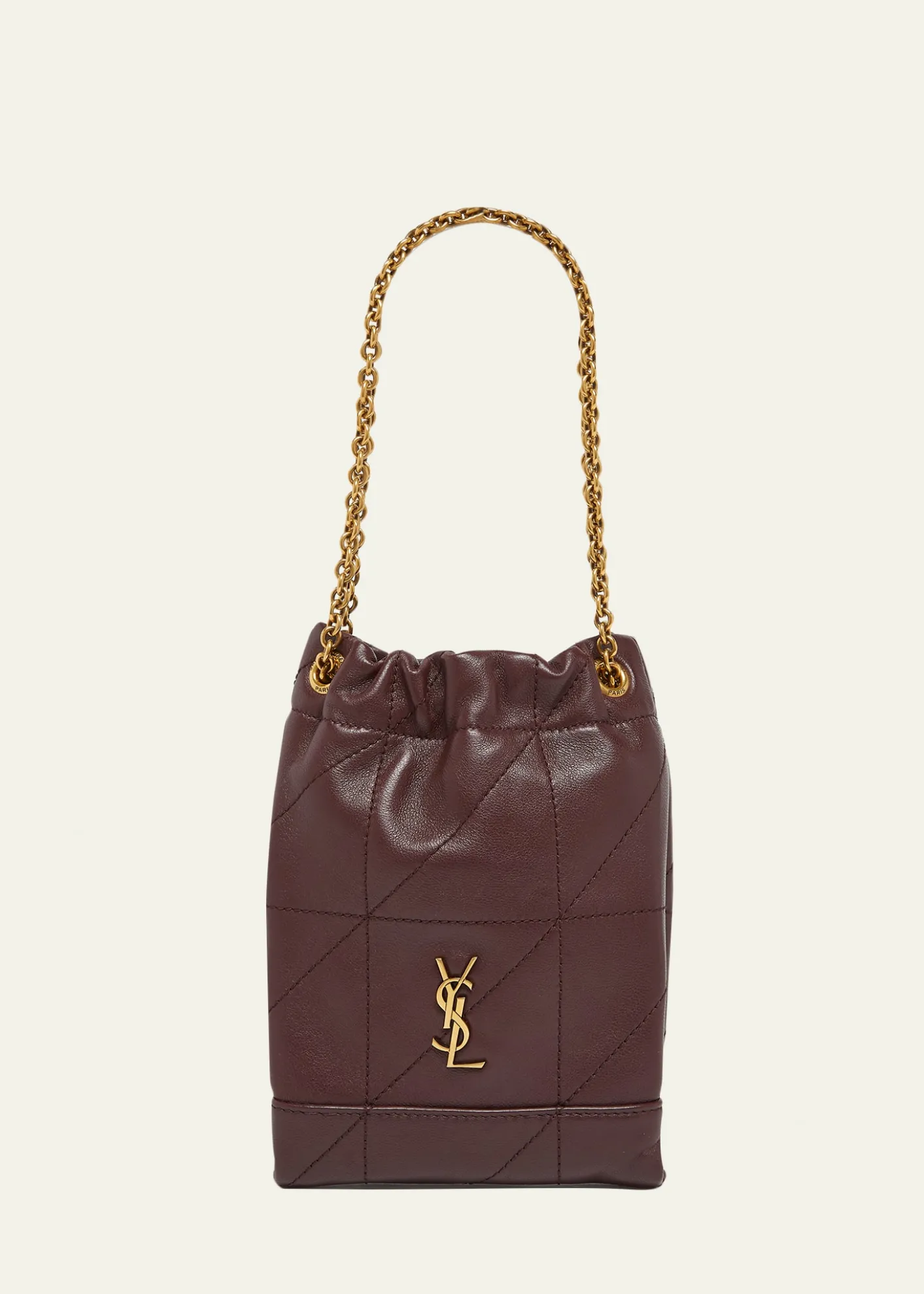 Saint LaurentJamie Mini YSL Quilted Leather Pochon Shoulder Bag