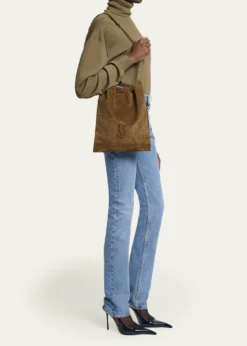 Saint LaurentJamie 4.3 YSL Pochon Shoulder Bag in Suede