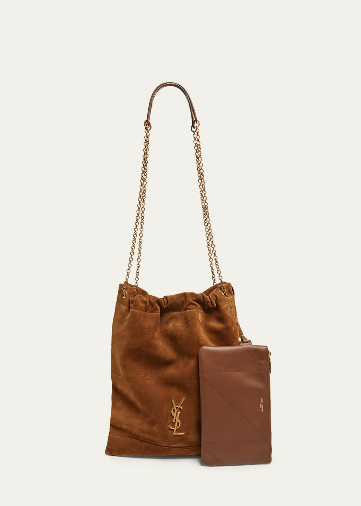 Saint LaurentJamie 4.3 YSL Pochon Shoulder Bag in Suede