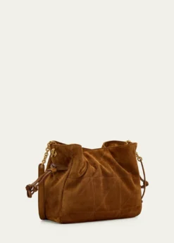 Saint LaurentJamie YSL Quilted Suede Shoulder Bag