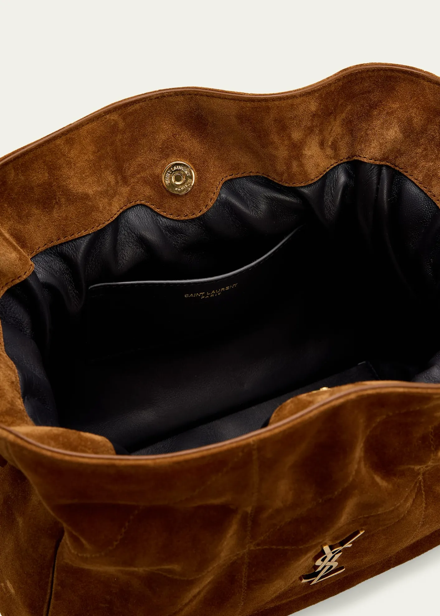 Saint LaurentJamie YSL Quilted Suede Shoulder Bag