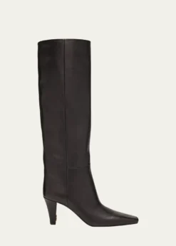 Saint LaurentJill Smooth Leather Knee-High Boots