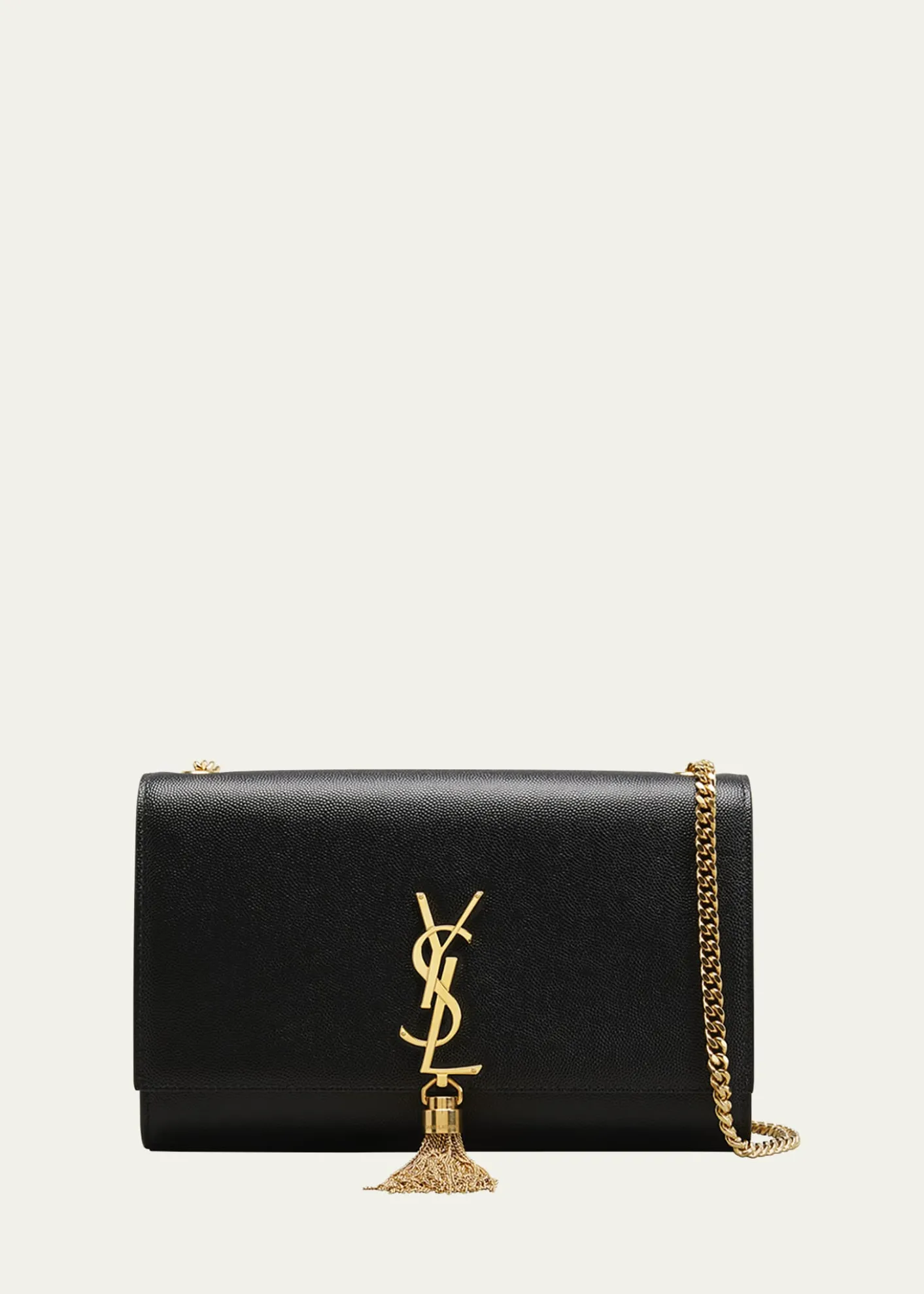 Saint LaurentKate Medium Tassel YSL Wallet on Chain in Grained Leather