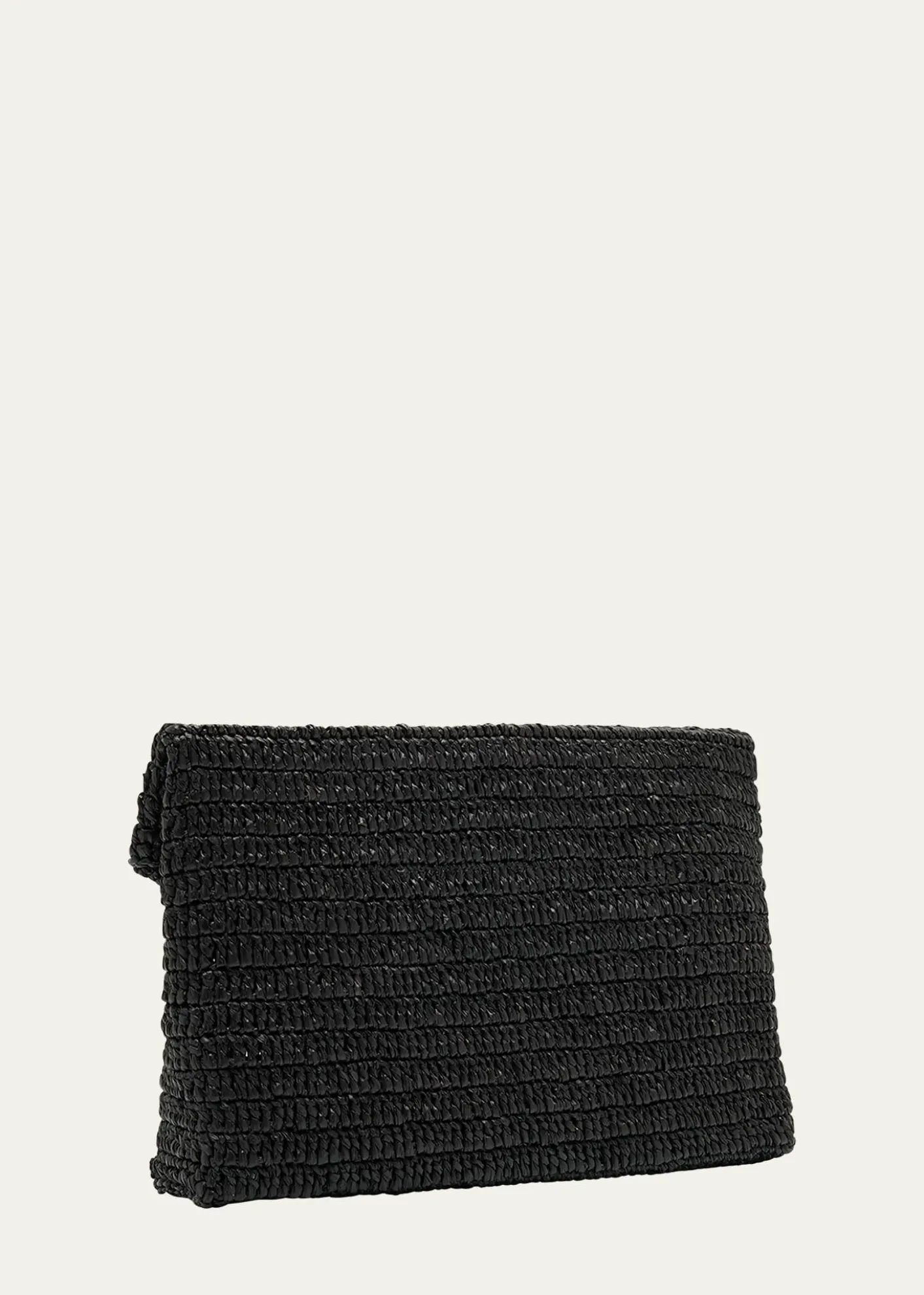 Saint LaurentLarge Envelope Flap YSL Clutch Bag in Raffia