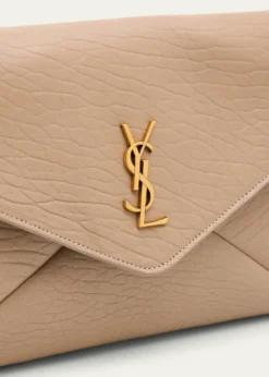 Saint LaurentLarge YSL Envelope Pouch Clutch Bag in Leather