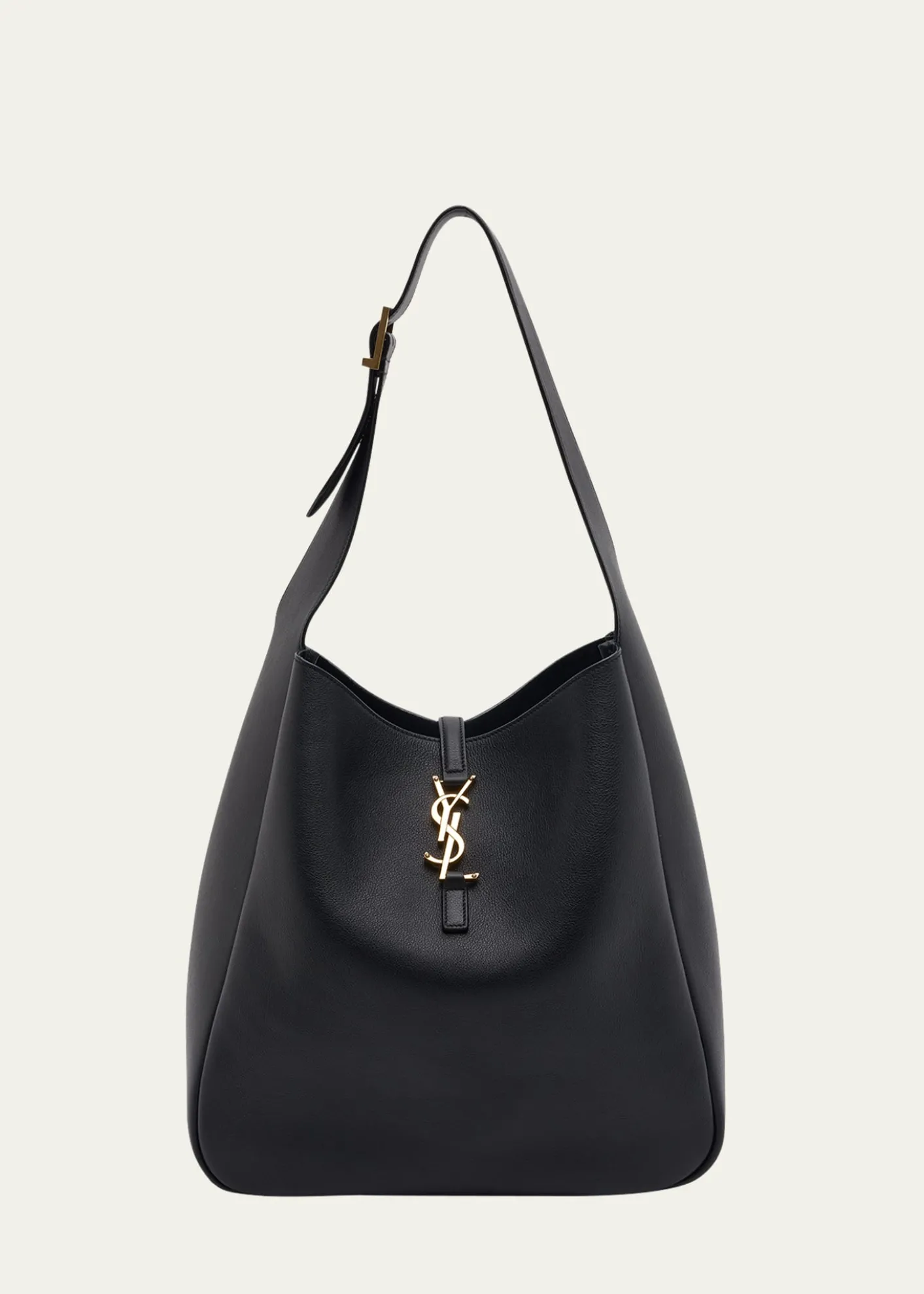 Saint LaurentLe 5 A 7 Large Shoulder Bucket Bag in Smooth Leather