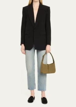 Saint LaurentLe 5 A 7 Shoulder Bag in Lizard-Effect Leather