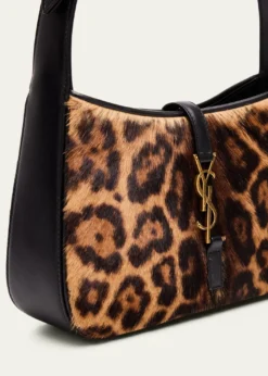 Saint LaurentLe 5 A 7 Shoulder Bag in Leopard-Print Calf Hair