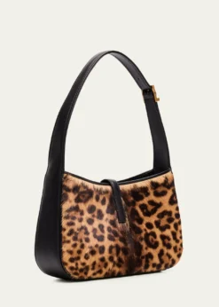 Saint LaurentLe 5 A 7 Shoulder Bag in Leopard-Print Calf Hair