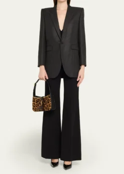Saint LaurentLe 5 A 7 Shoulder Bag in Leopard-Print Calf Hair